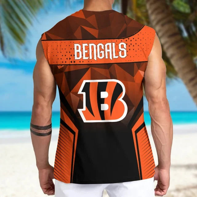 [SPECIAL OFFER] NEW CUSTOMIZED NFL16 CCB CINCINNATI BENGALS MEN'S GYM SHIRT