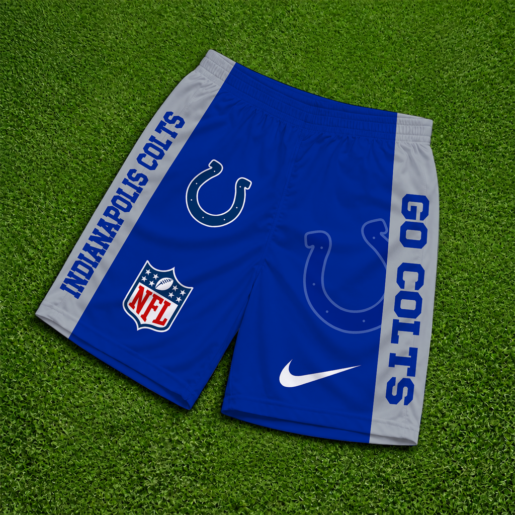 [SPECIAL OFFER] NEW CUSTOMIZED NFL17 IDC INDIANAPOLIS COLTS SHORT PANTS