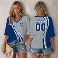 [SPECIAL OFFER] NEW CUSTOMIZED NFL17 IDC INDIANAPOLIS COLTS WOMEN'S HEART V-NECK LONG SLEEVE SHIRT