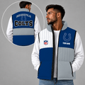 [SPECIAL OFFER] NEW CUSTOMIZED NFL17 IDC INDIANAPOLIS COLTS SLEEVELESS PUFFER VEST
