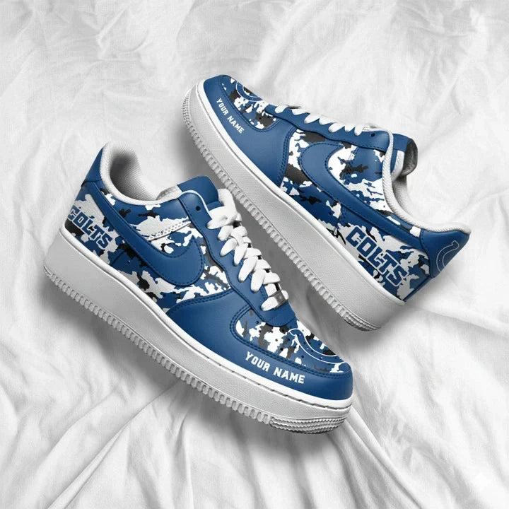 [SPECIAL OFFER] NEW CUSTOMIZED NFL17 IDC INDIANAPOLIS COLTS AF1 SNEAKERS