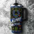 [SPECIAL OFFER] NEW CUSTOMIZED NFL17 IDC INDIANAPOLIS COLTS HALLOWEEN  40OZ TUMBLER