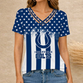 [SPECIAL OFFER] NEW CUSTOMIZED NFL17 IDC INDIANAPOLIS COLTS V-NECK SHIRT