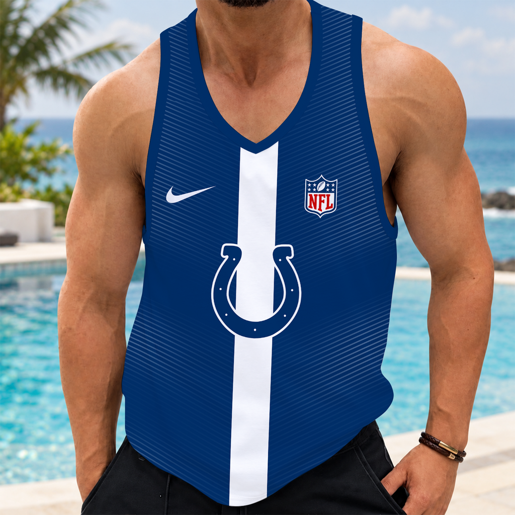 [SPECIAL OFFER] NEW CUSTOMIZED NFL17 IDC INDIANAPOLIS COLTS UNISEX TANK TOP