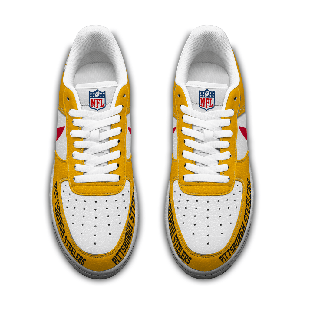 [SPECIAL OFFER] NEW CUSTOMIZED NFL14 PSB PITTSBURGH STEELERS AF1 SNEAKERS