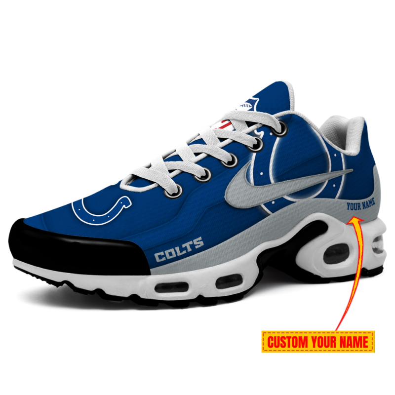 [SPECIAL OFFER] NEW CUSTOMIZED NFL17 IDC INDIANAPOLIS COLTS AIR MAX PLUS SNEAKERS