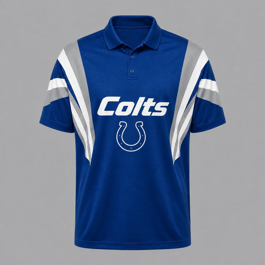 [SPECIAL OFFER] NEW CUSTOMIZED NFL17 IDC INDIANAPOLIS COLTS POLO SHIRT