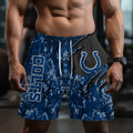 [SPECIAL OFFER] NEW CUSTOMIZED NFL17 IDC INDIANAPOLIS COLTS SHORT PANTS