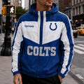 [SPECIAL OFFER] NEW CUSTOMIZED NFL17 IDC INDIANAPOLIS COLTS WINDBREAKER JACKET