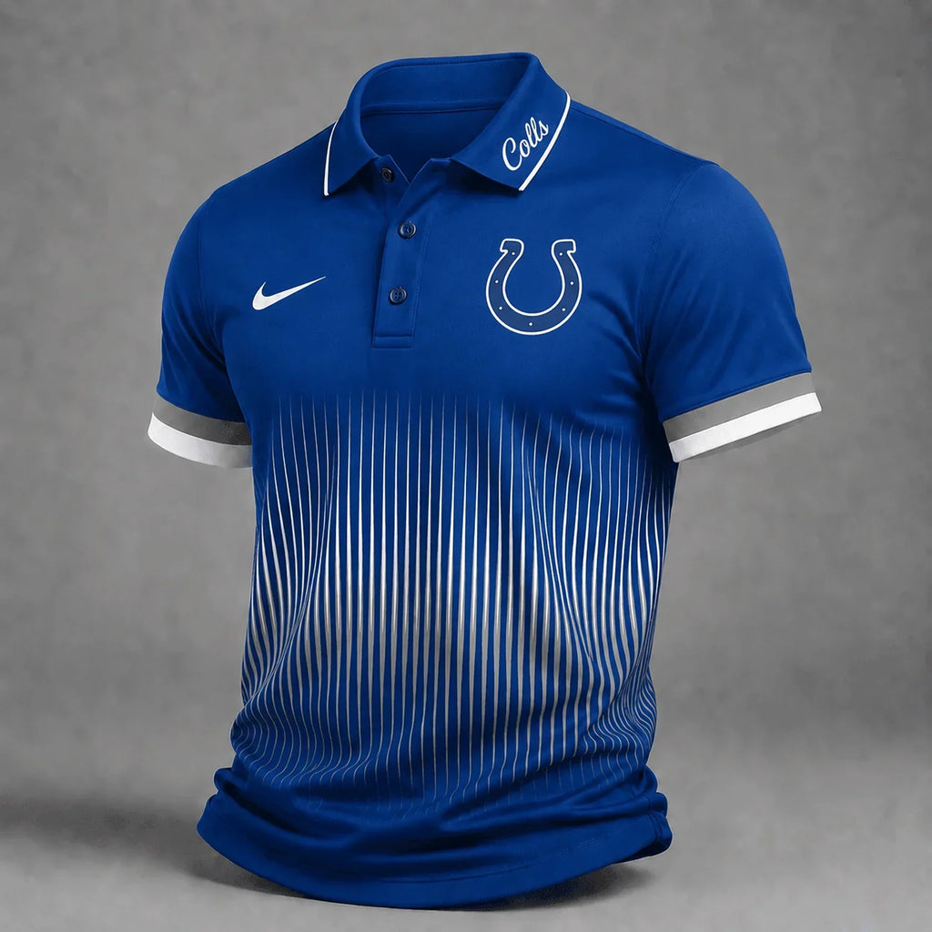 [SPECIAL OFFER] NEW CUSTOMIZED NFL17 IDC INDIANAPOLIS COLTS POLO SHIRT