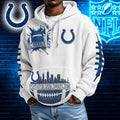 [SPECIAL OFFER] NEW CUSTOMIZED NFL17 IDC INDIANAPOLIS COLTS WAFFLE FULL ZIP HOODIE
