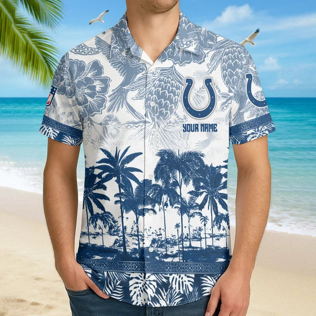 [SPECIAL OFFER] NEW CUSTOMIZED NFL17 IDC INDIANAPOLIS COLTS UNISEX HAWAIIAN SHIRT