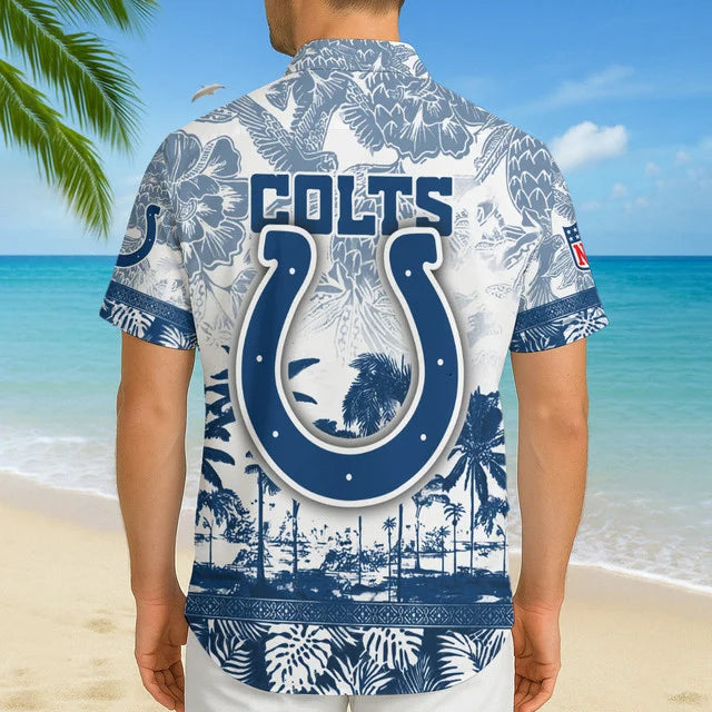 [SPECIAL OFFER] NEW CUSTOMIZED NFL17 IDC INDIANAPOLIS COLTS UNISEX HAWAIIAN SHIRT