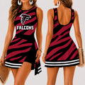 [SPECIAL OFFER] NEW CUSTOMIZED NFL18 ATF ATLANTA FALCONS WOMEN'S SUMMER SKORT DRESS