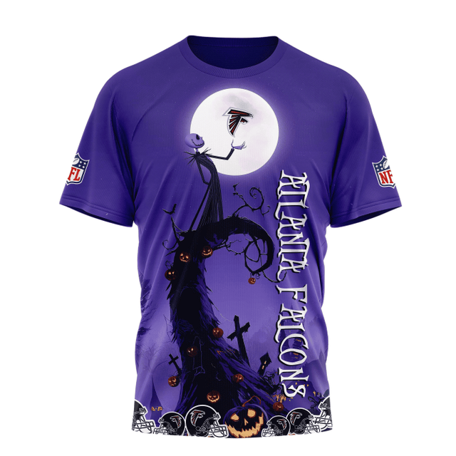 [SPECIAL OFFER] NEW CUSTOMIZED NFL18 ATF ATLANTA FALCONS HALLOWEEN THE NIGHTMARE APPAREL