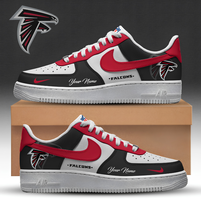 [SPECIAL OFFER] NEW CUSTOMIZED NFL18 ATF ATLANTA FALCONS AF1 SNEAKERS