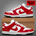 [FAN FAVORITE] NEW CUSTOMIZED NCAA FBS18 WSB WISCONSIN BADGERS DUNK LOW SHOES