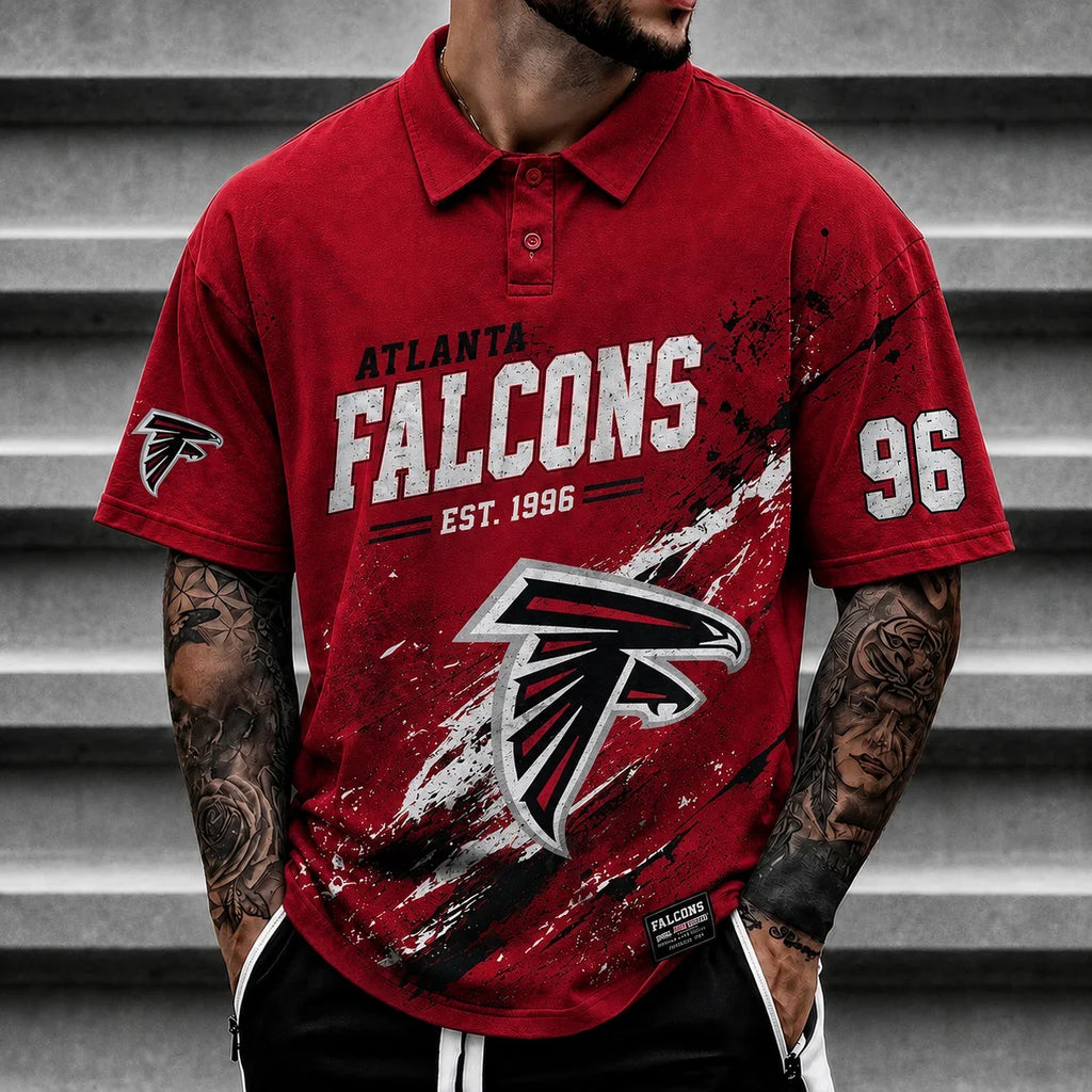 [SPECIAL OFFER] NEW CUSTOMIZED NFL18 ATF ATLANTA FALCONS POLO SHIRT