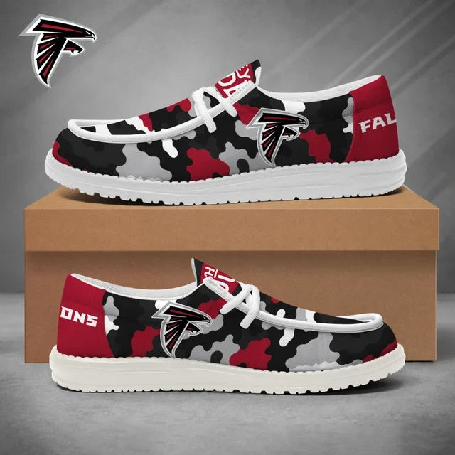 [SPECIAL OFFER] NEW CUSTOMIZED NFL18 ATF ATLANTA FALCONS LOAFER SHOES