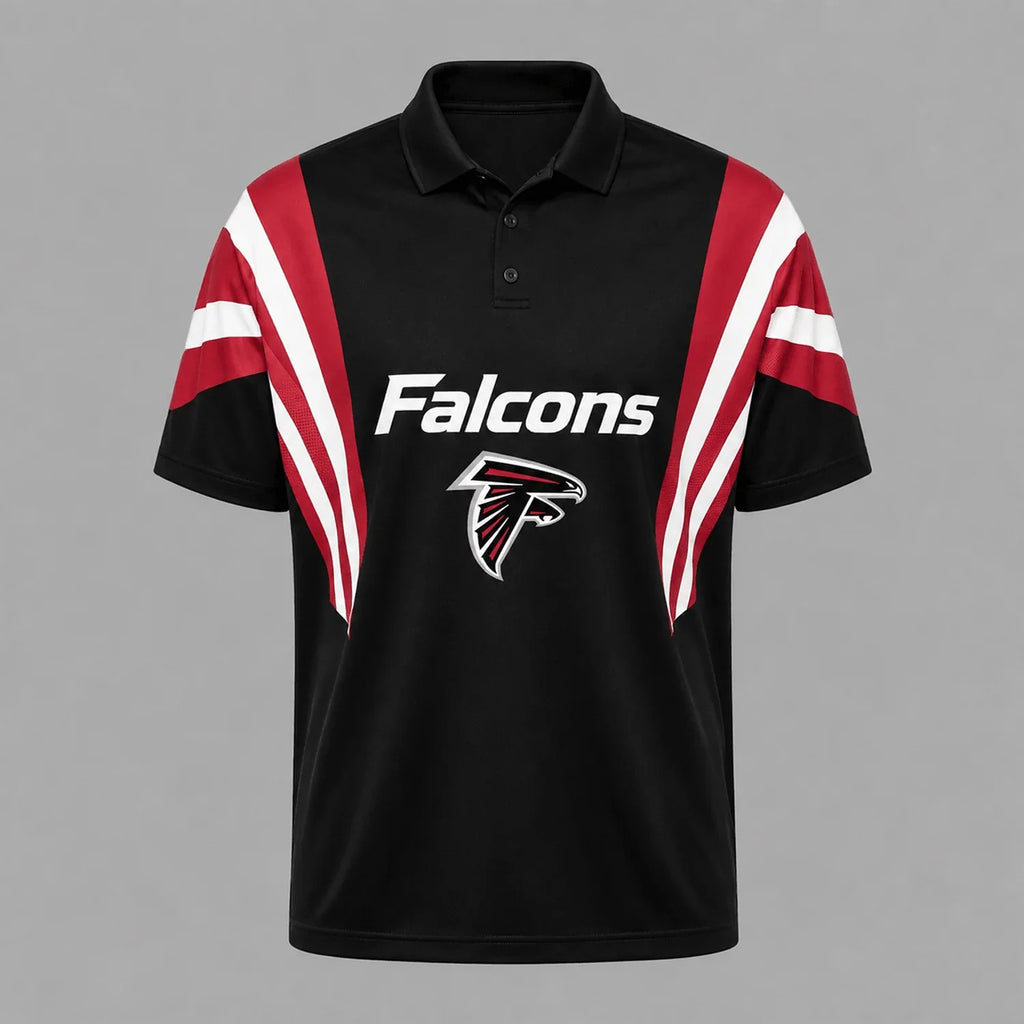 [SPECIAL OFFER] NEW CUSTOMIZED NFL18 ATF ATLANTA FALCONS POLO SHIRT