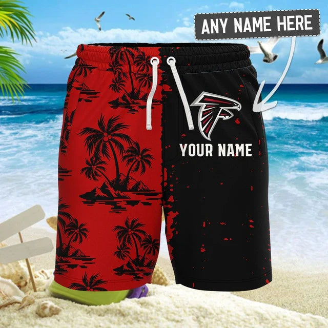 [SPECIAL OFFER] NEW CUSTOMIZED NFL18 ATF ATLANTA FALCONS UNISEX HAWAIIAN SHIRT & SHORTS SET