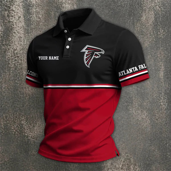 [SPECIAL OFFER] NEW CUSTOMIZED NFL18 ATF ATLANTA FALCONS POLO SHIRT