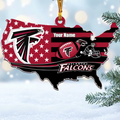 [SPECIAL OFFER] NEW CUSTOMIZED NFL18 ATF ATLANTA FALCONS CHRISTMAS ACRYLIC ORNAMENT