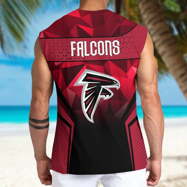 [SPECIAL OFFER] NEW CUSTOMIZED NFL18 ATF ATLANTA FALCONS MEN'S GYM SHIRT