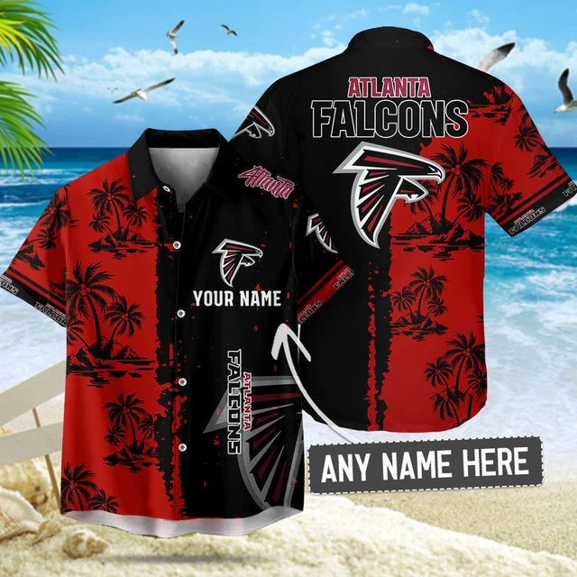 [SPECIAL OFFER] NEW CUSTOMIZED NFL18 ATF ATLANTA FALCONS UNISEX HAWAIIAN SHIRT & SHORTS SET
