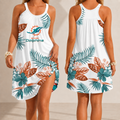 [SPECIAL OFFER] NEW CUSTOMIZED NFL19 MDP MIAMI DOLPHINS CAMISOLE DRESS