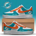 [SPECIAL OFFER] NEW CUSTOMIZED NFL19 MDP MIAMI DOLPHINS AF1 SNEAKERS