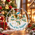 [SPECIAL OFFER] NEW CUSTOMIZED NFL19 MDP MIAMI DOLPHINS ROUND GLASS ORNAMENT