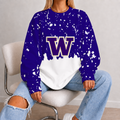 [FAN FAVORITE] NEW CUSTOMIZED NCAA FBS19 WSH WASHINGTON HUSKIES UNISEX SWEATSHIRT