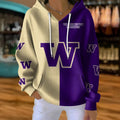 [FAN FAVORITE] NEW CUSTOMIZED NCAA FBS19 WSH WASHINGTON HUSKIES RIBBED HOODIE & SWEATSHIRT
