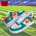 [SPECIAL OFFER] NEW CUSTOMIZED NFL19 MDP MIAMI DOLPHINS AF1 SHOES