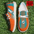 [SPECIAL OFFER] NEW CUSTOMIZED NFL19 MDP MIAMI DOLPHINS LOAFER SHOES