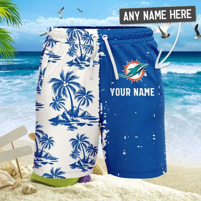 [SPECIAL OFFER] NEW CUSTOMIZED NFL19 MDP MIAMI DOLPHINS UNISEX HAWAIIAN SHIRT & SHORTS SET