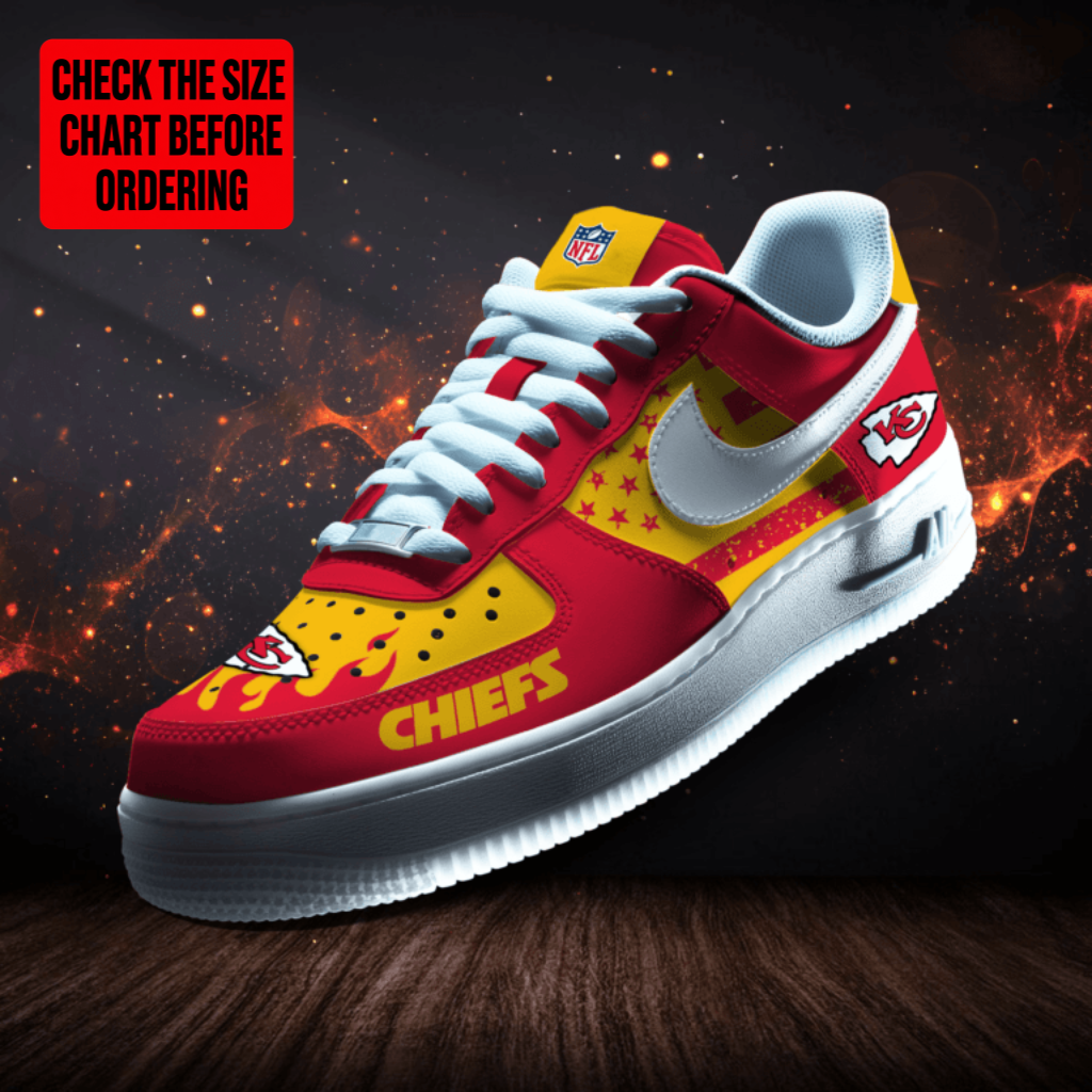 [SPECIAL OFFER] NEW CUSTOMIZED NFL01 KCC KANSAS CITY CHIEFS AF1 SNEAKERS
