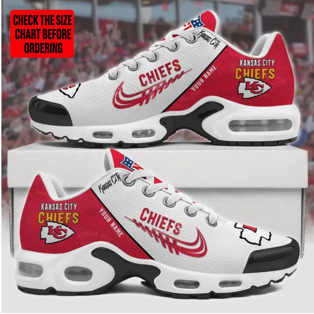 [SPECIAL OFFER] NEW CUSTOMIZED NFL01 KCC KANSAS CITY CHIEFS AIR MAX PLUS SNEAKERS