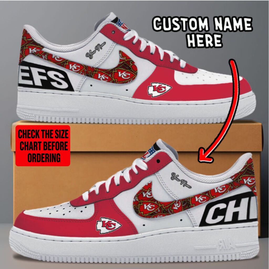 [SPECIAL OFFER] NEW CUSTOMIZED NFL01 KCC KANSAS CITY CHIEFS AF1 SNEAKERS