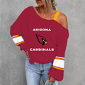 [SPECIAL OFFER] NEW CUSTOMIZED NFL20 ARC ARIZONA CARDINALS WOMEN'S OFF-SHOULDER LONG SLEEVE SHIRT