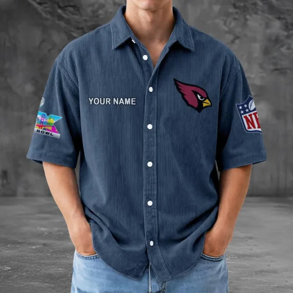 [SPECIAL OFFER] NEW CUSTOMIZED NFL20 ARC ARIZONA CARDINALS SEERSUCKER BUTTON SHIRT