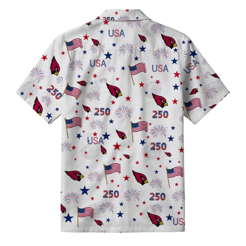 [SPECIAL OFFER] NEW CUSTOMIZED NFL20 ARC ARIZONA CARDINALS PATRIOTIC 250 USA HAWAIIAN SHIRT