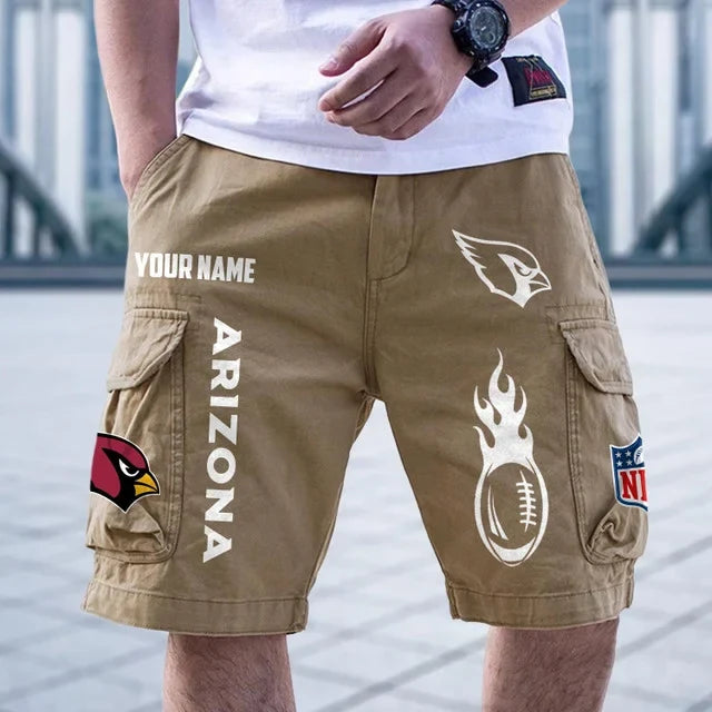 [SPECIAL OFFER] NEW CUSTOMIZED NFL20 ARC ARIZONA CARDINALS CARGO SHORTS