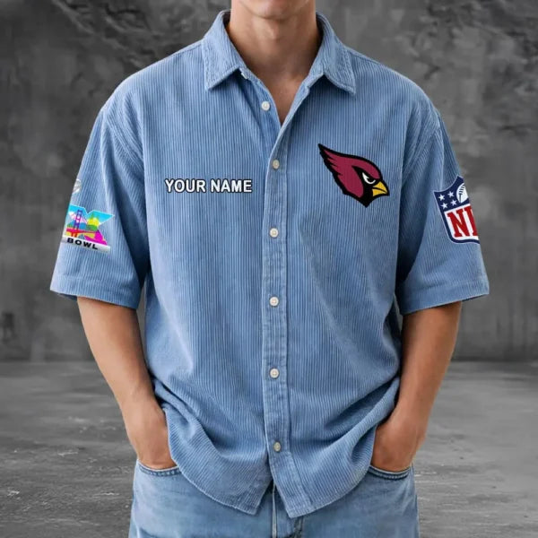 [SPECIAL OFFER] NEW CUSTOMIZED NFL20 ARC ARIZONA CARDINALS SEERSUCKER BUTTON SHIRT