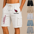 [SPECIAL OFFER] NEW CUSTOMIZED NFL20 ARC ARIZONA CARDINALS MEN'S DRAWSTRING CARGO SHORTS