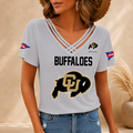[FAN FAVORITE] NEW CUSTOMIZED NCAA FBS20 CRB COLORADO BUFFALOES V-NECK SHIRT