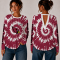 [SPECIAL OFFER] NEW CUSTOMIZED NFL20 ARC ARIZONA CARDINALS WOMEN'S BACK V-CUT LONG-SLEEVE SHIRT