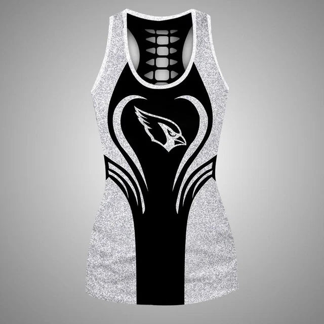 [SPECIAL OFFER] NEW CUSTOMIZED NFL20 ARC ARIZONA CARDINALS HOLLOW TANK TOP & LEGGINGS SET