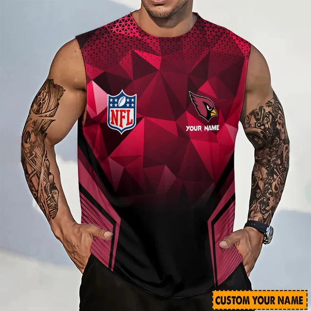 [SPECIAL OFFER] NEW CUSTOMIZED NFL20 ARC ARIZONA CARDINALS MEN'S GYM SHIRT